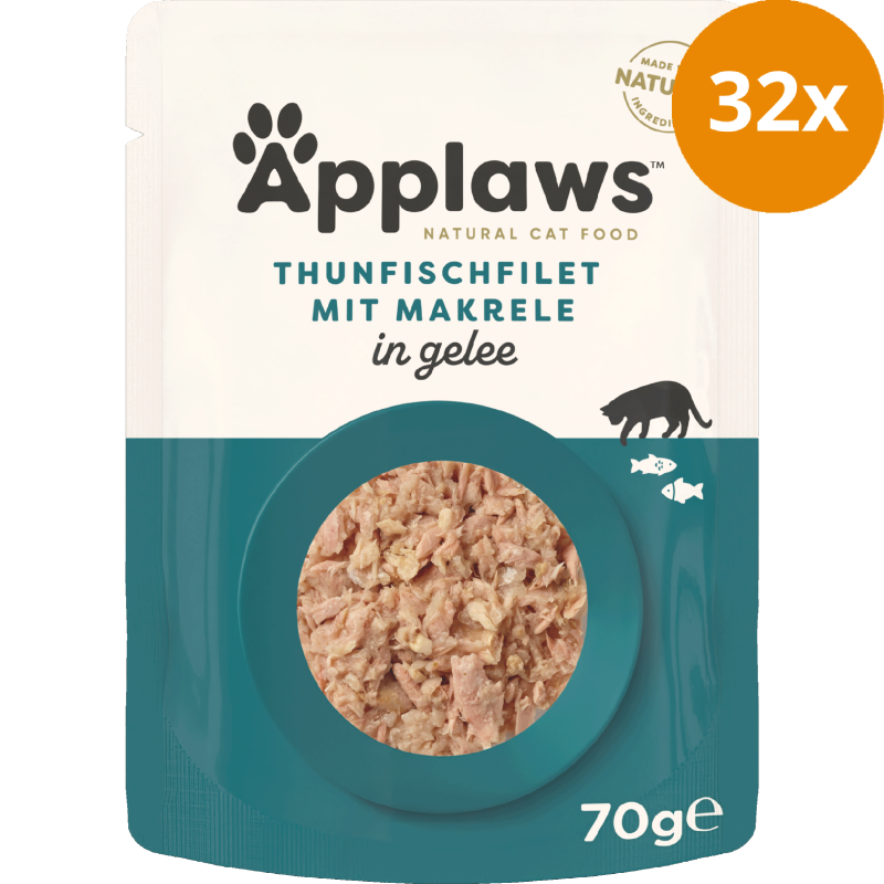 Applaws Cat PB Thunfischfilet & Makrele in Gelee 70 g