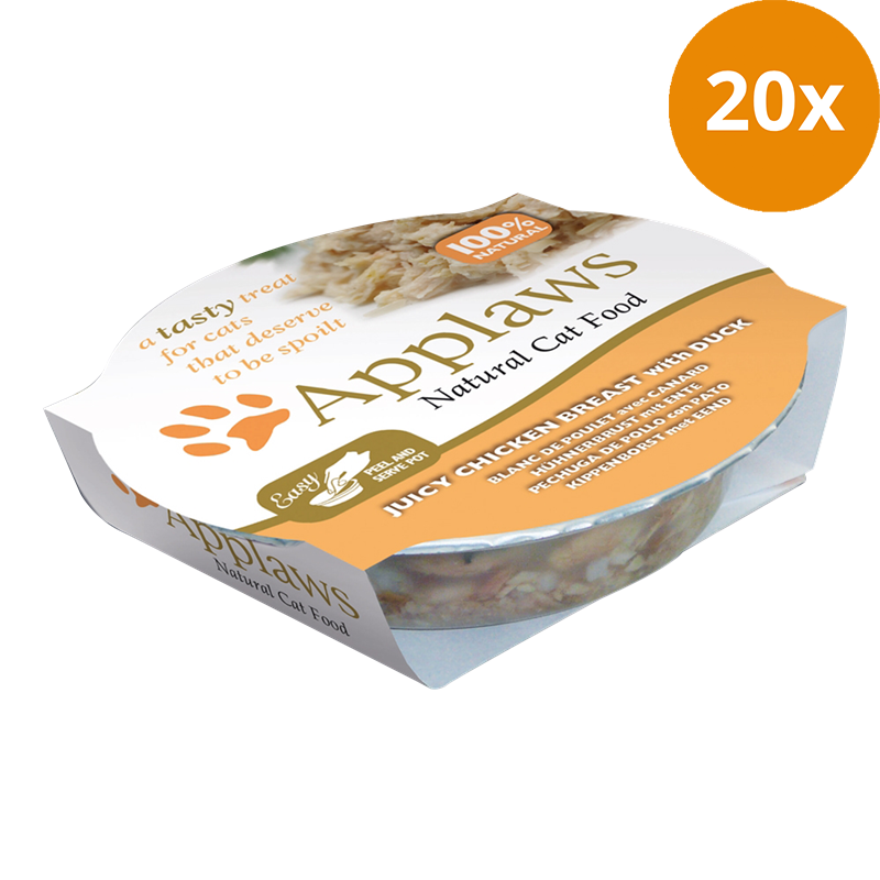 Applaws Natural Cat Pots fruchtige Hühnerbrust & Ente 60 g