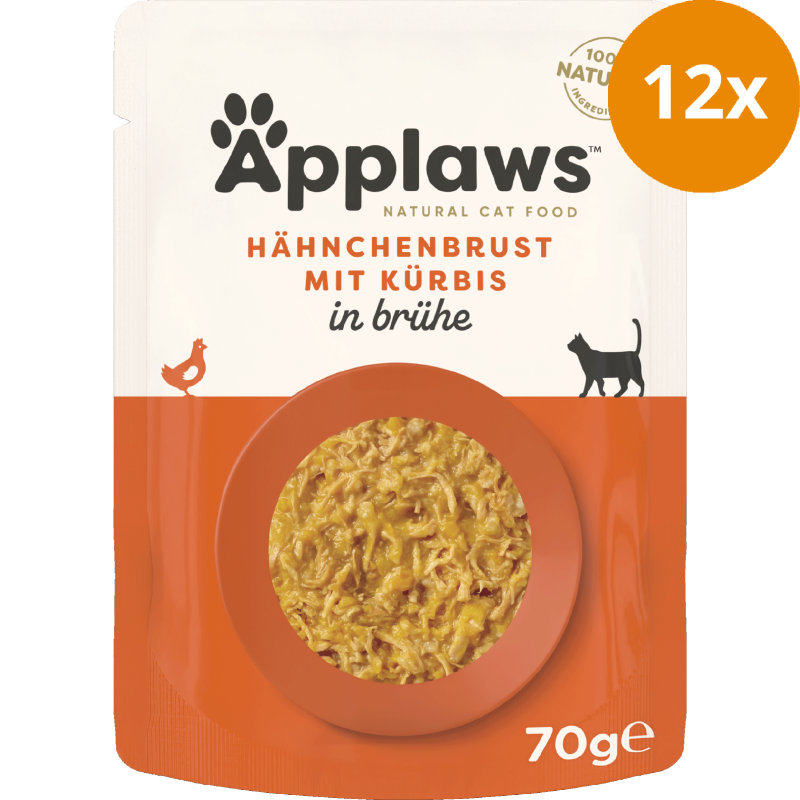 Applaws Natural Cat Pouches Hühnchenbrust & Kürbis 70 g