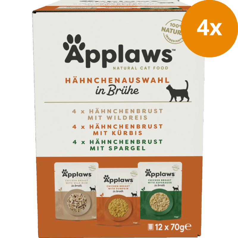 Applaws Natural Cat Pouches Multipack Hühnchen 840 g