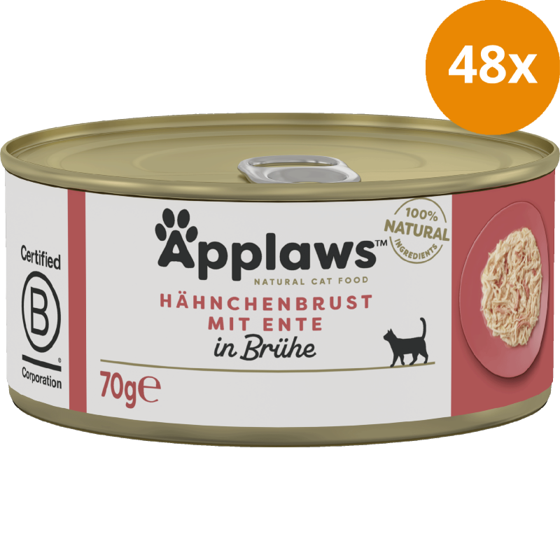 Applaws Natural Cat Tins Huhn & Ente 70 g