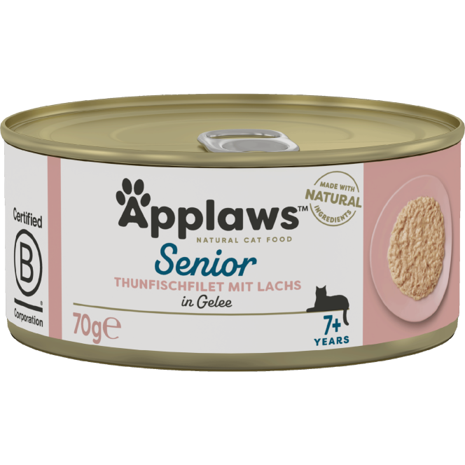 Applaws Natural Cat Tins Senior Thunfisch & Lachs in Gelee 70 g