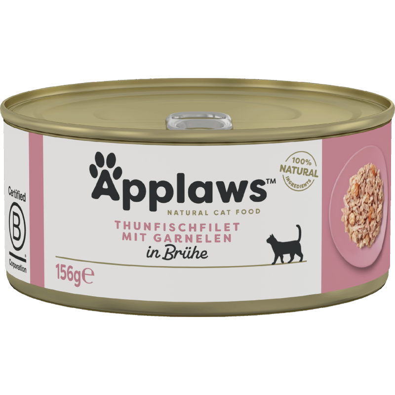 Applaws Natural Cat Tins Thunfisch mit Garnelen 156 g