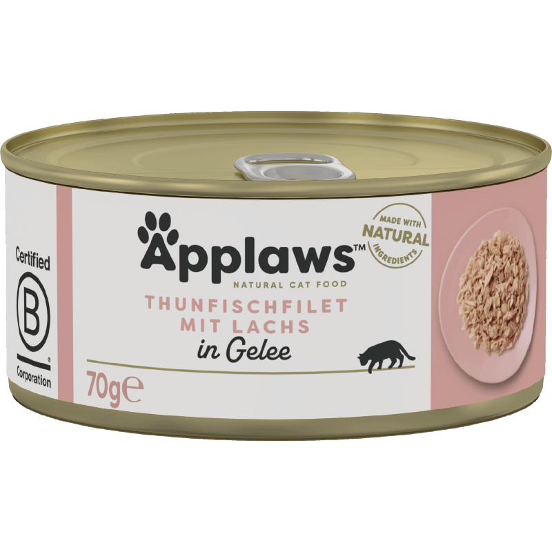 Applaws Natural Cat Tins Thunfischfilet & Lachs in Gelee 70 g