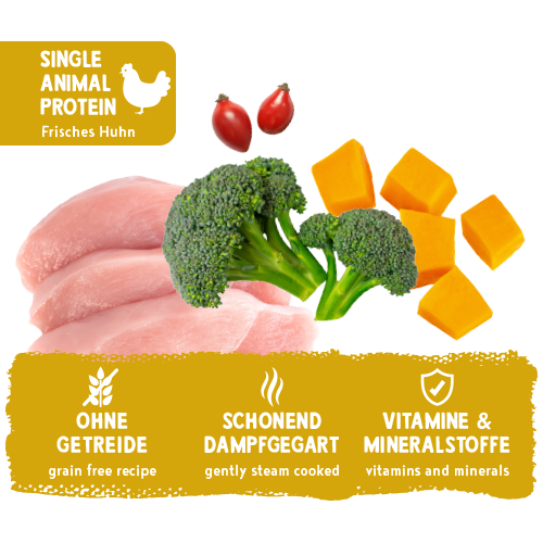 bosch Freshe Schnauze Nassfutter - Huhn mit Kürbis & Brokkoli 250 g