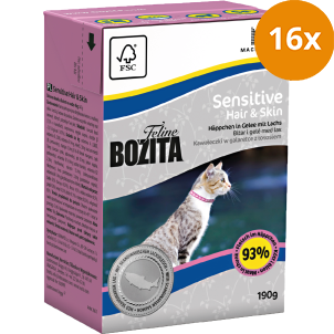 Bozita Häppchen in Gelee Sensitive Hair & Skin 190 g