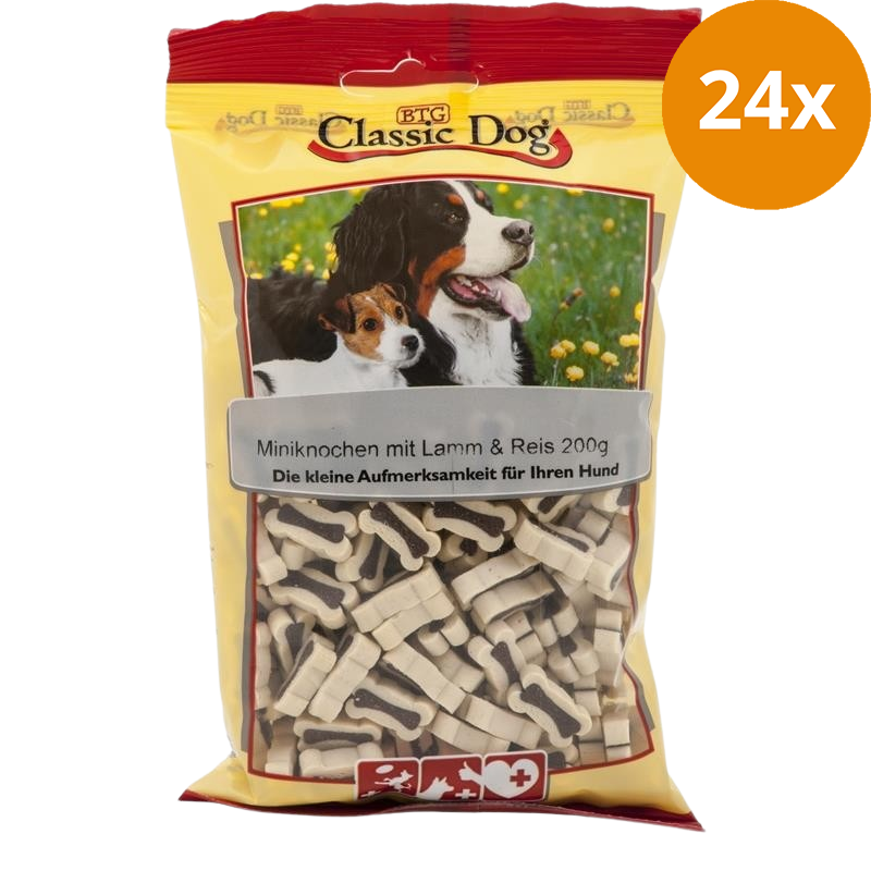 BTG Classic Dog Mini Knochen Lamm & Reis 200 g