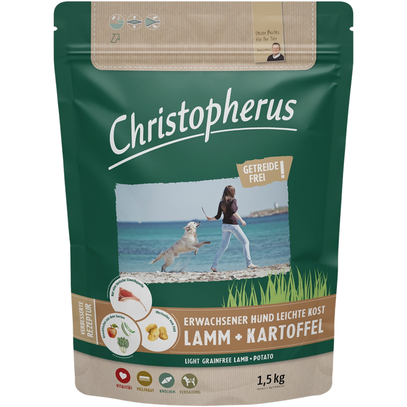 Christopherus Getreidefrei leichte Kost Lamm & Kartoffel