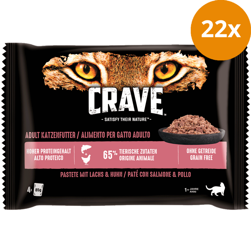 Crave Multipack Lachs & Huhn 340 g