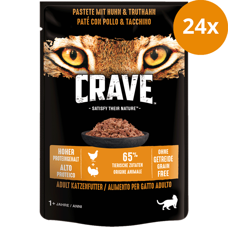 Crave Pastete Huhn & Truthahn 85 g