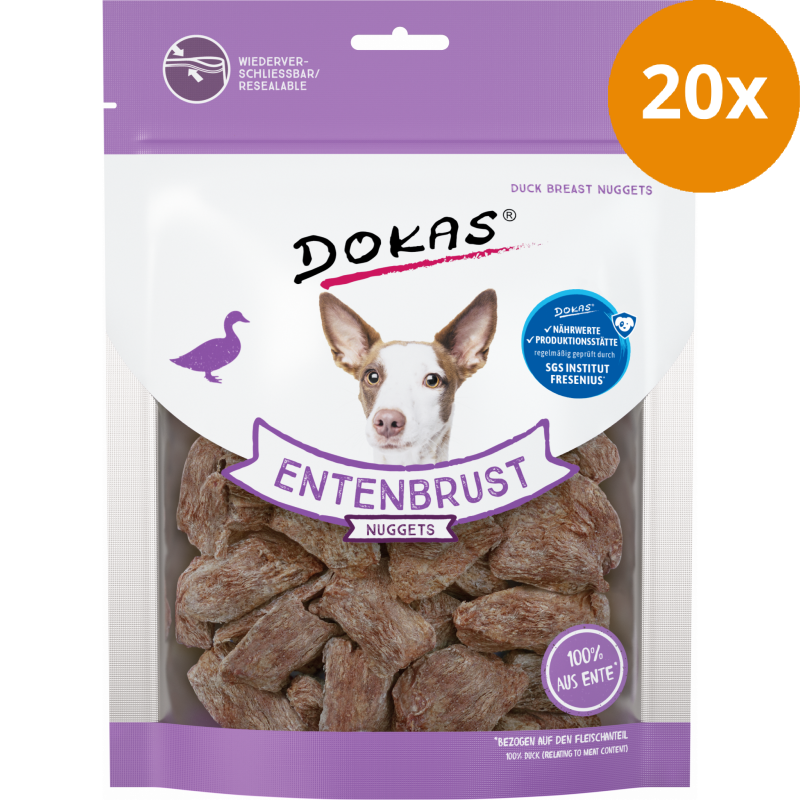 DOKAS Nuggets Entenbrust 110 g | Hundesnack