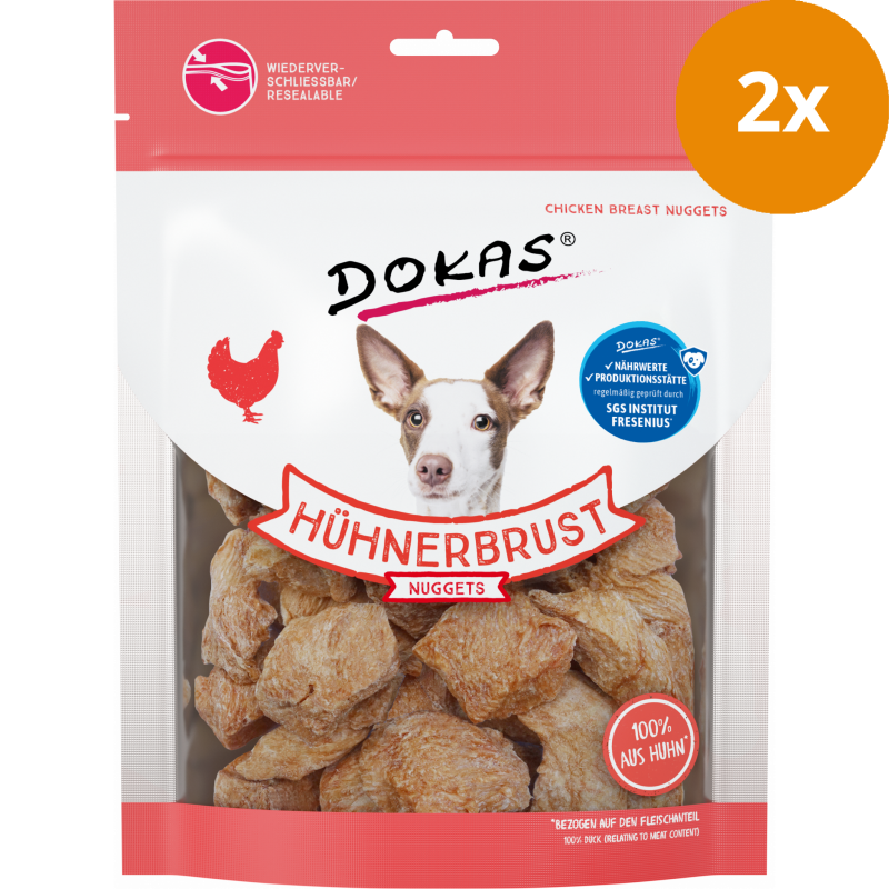 DOKAS Nuggets Hühnerbrust 110 g | Hundesnack