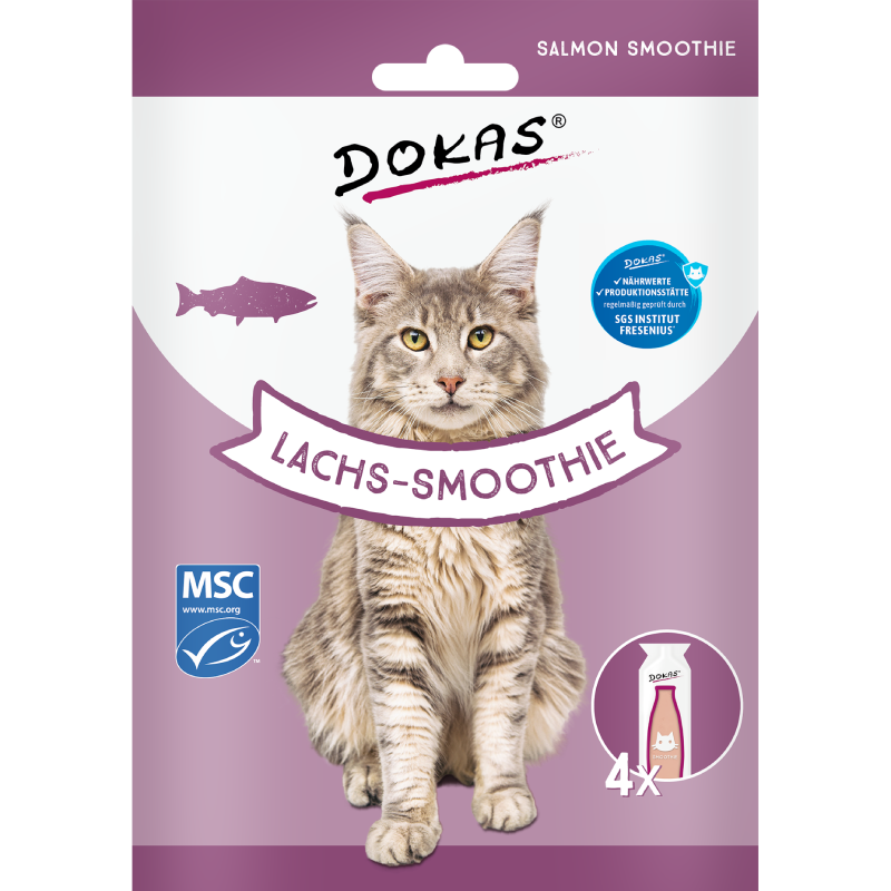 DOKAS Smoothie Lachs 120 g | Katzensnack