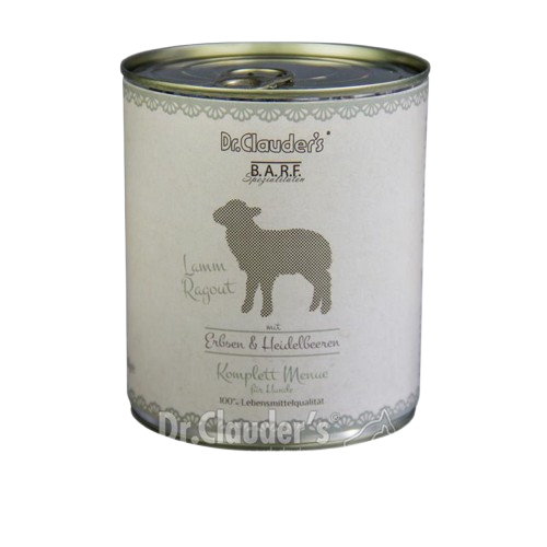 Dr. Clauders BARF Dog Komplettmenü Lammragout 800 g