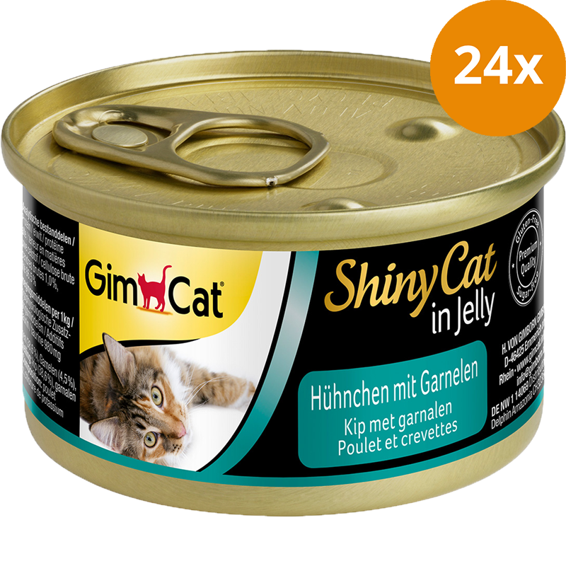 GimCat ShinyCat in Jelly Hühnchen mit Garnelen 70 g