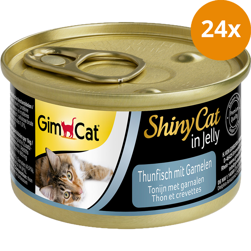 GimCat ShinyCat in Jelly Thunfisch mit Garnelen 70 g