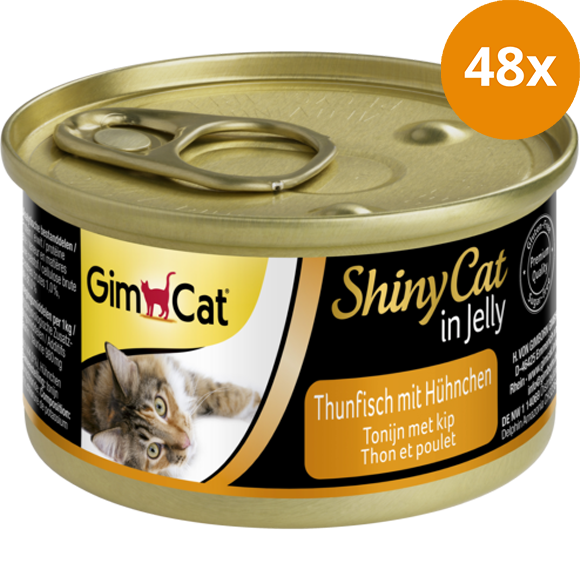 GimCat ShinyCat in Jelly Thunfisch mit Hühnchen 70 g