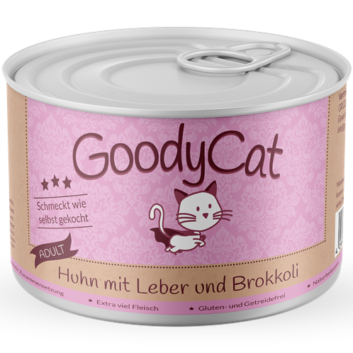 Goody Cat Adult Huhn mit Leber & Brokkoli 180 g