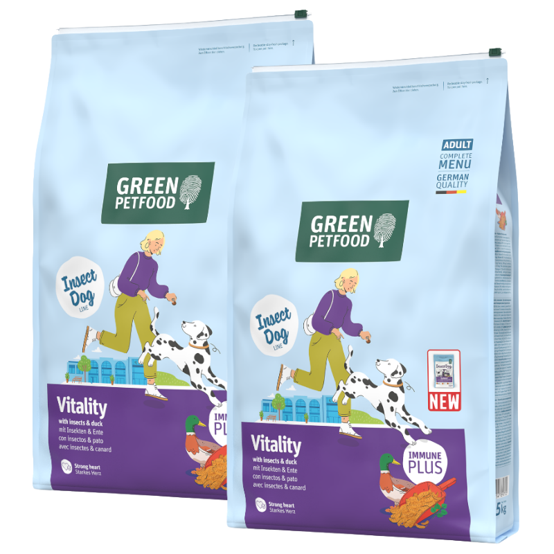 Green Petfood InsectDog Vitality with Insects