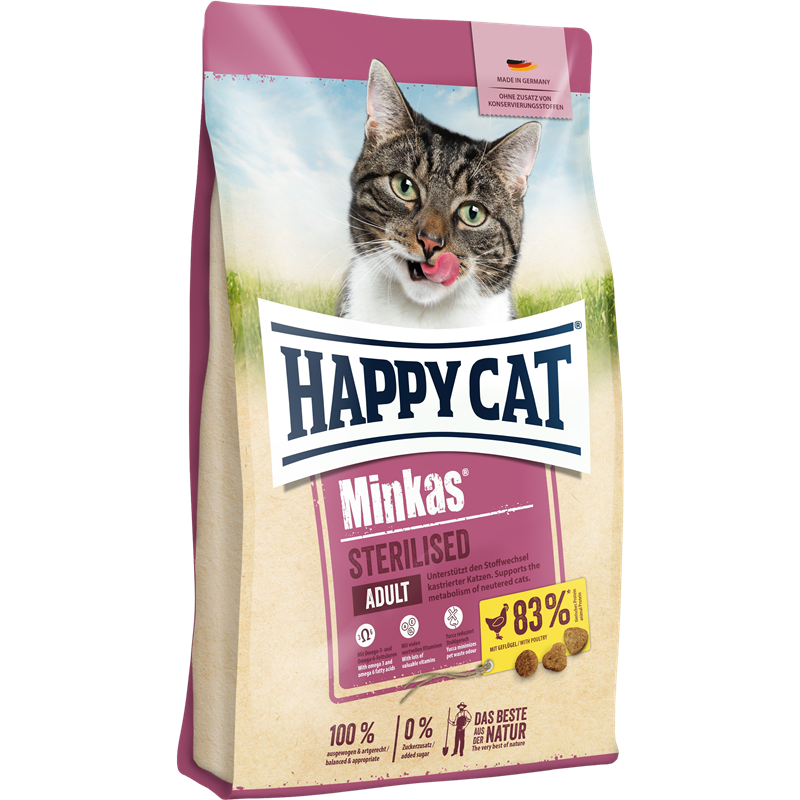 Happy Cat Minkas Sterilised Geflügel