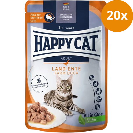 Happy Cat PB Culinary Meat in Sauce Land Ente 85 g