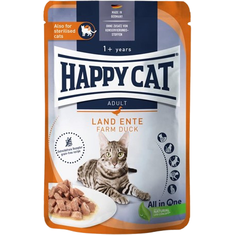 Happy Cat PB Culinary Meat in Sauce Land Ente 85 g