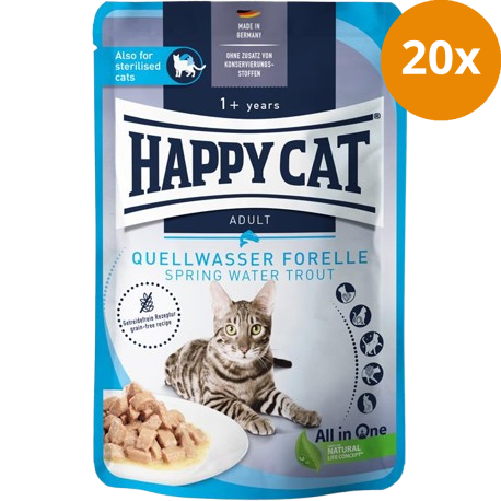 Happy Cat PB Culinary Meat in Sauce Quellwasser Forelle 85 g