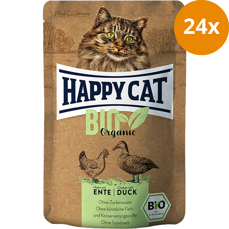 Happy Cat Pouch Bio Huhn & Ente 85 g