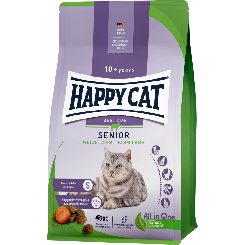 Sparpaket Happy Cat Senior Weide Lamm 2 x 4 kg