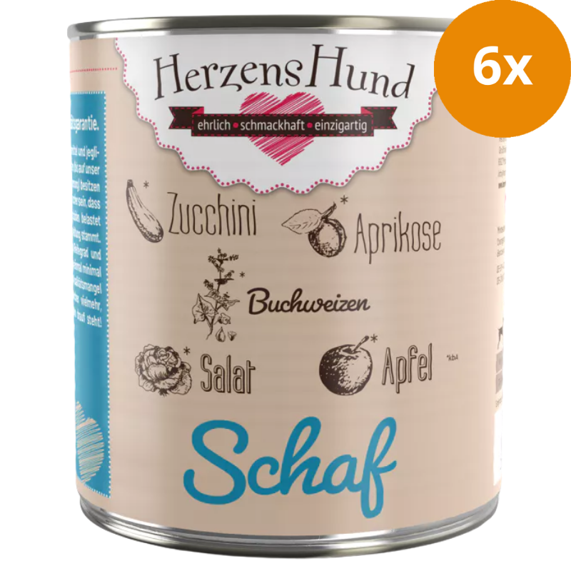 HerzensHund Schaf mit Buchweizen 800 g