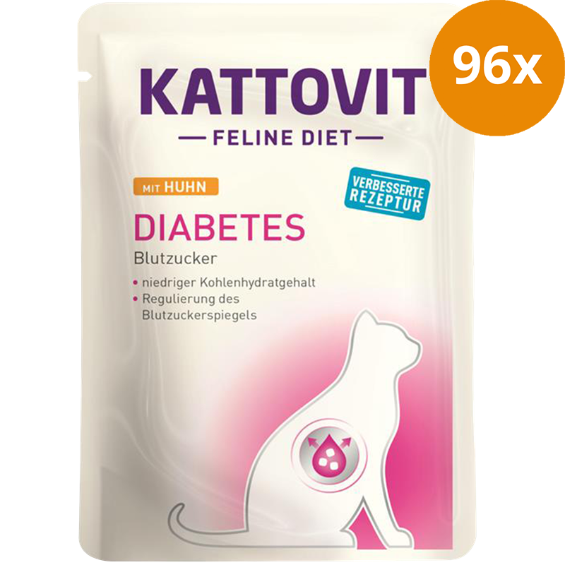 Kattovit Feline Diet Diabetes Huhn 85 g