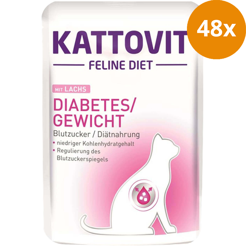 Kattovit Feline Diet Diabetes Lachs 85 g