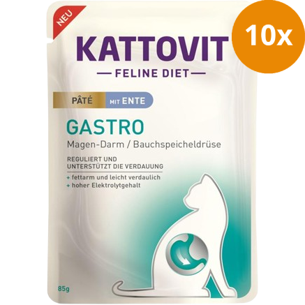 Kattovit PB Feline Diet Gastro Paté mit Ente 85 g