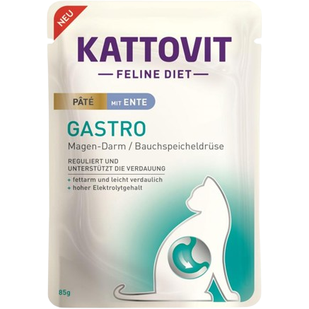 Kattovit PB Feline Diet Gastro Paté mit Ente 85 g