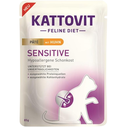 Kattovit PB Feline Diet Sensitive Paté mit Huhn 85 g