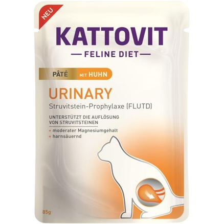 Kattovit PB Feline Diet Urinary Paté mit Huhn 85 g