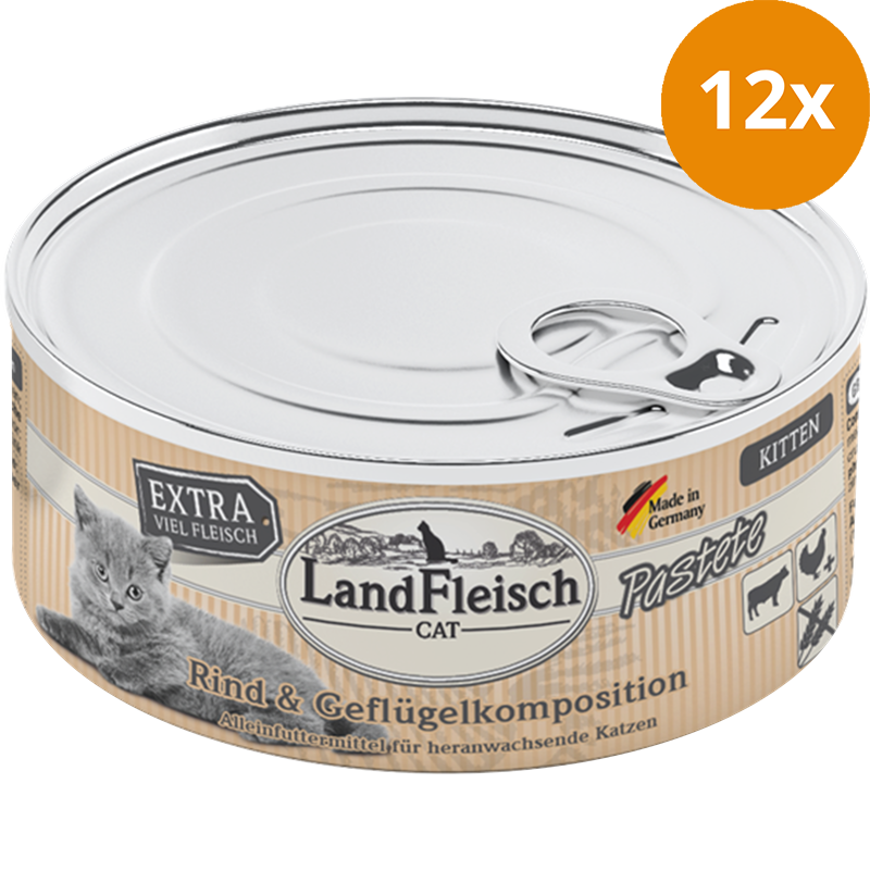 LandFleisch Kitten Pastete Rind & Geflügelkomposition 100 g