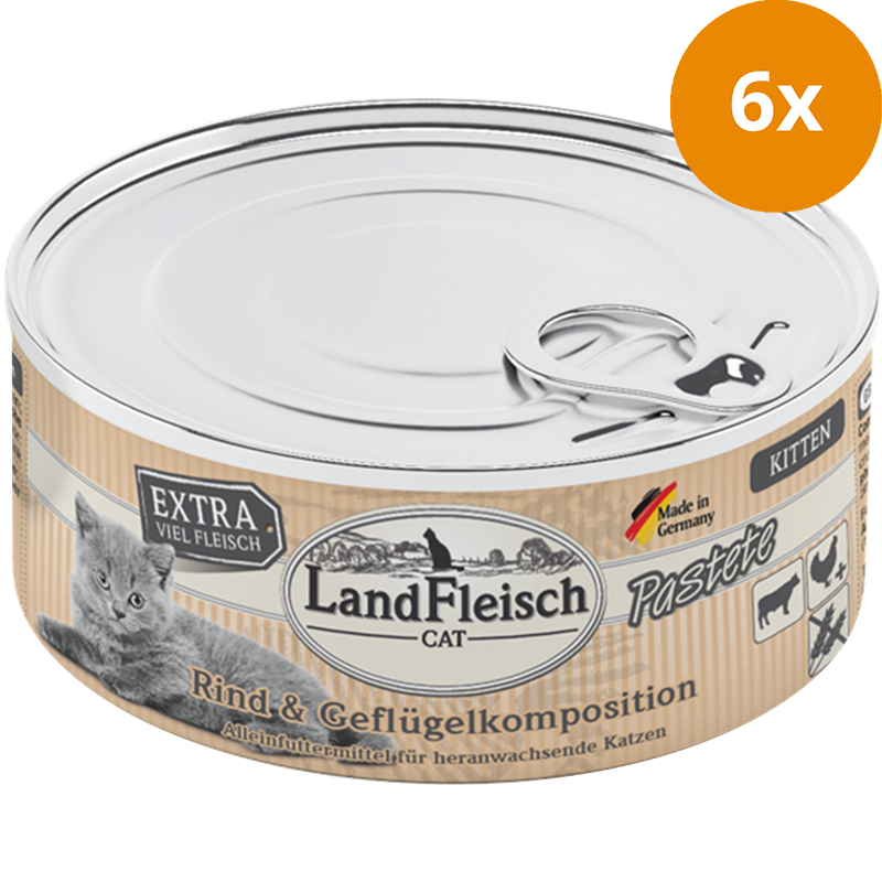 LandFleisch Kitten Pastete Rind & Geflügelkomposition 100 g