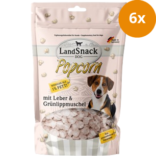 LandSnack Dog Popcorn mit Leber und Grünlippmuschel 100 g