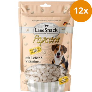 LandSnack Dog Popcorn mit Leber und Vitaminen 100 g