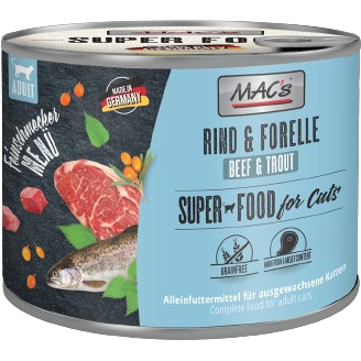 MACs Cat Feinschmecker Rind & Forelle Dose 200 g