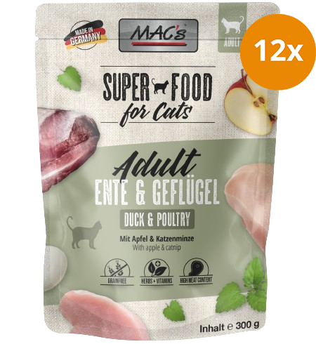 MAC's Cat Pouch Ente & Geflügel 300 g