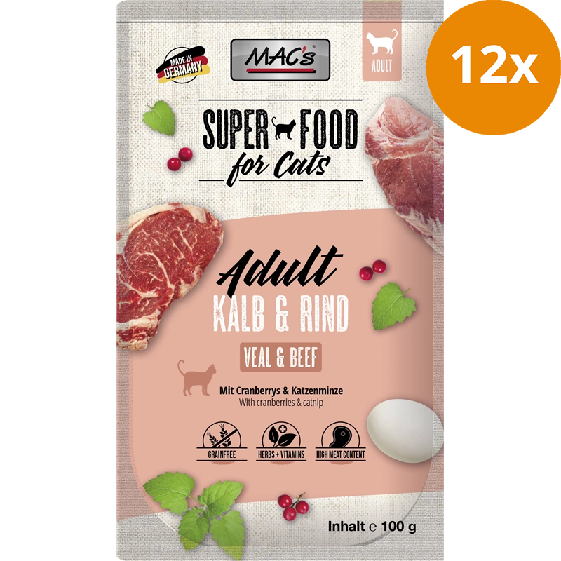 MAC's Cat Pouch Kalb & Rind 100 g