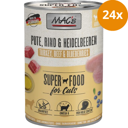 MAC's Cat Pute, Rind & Heidelbeeren 400 g