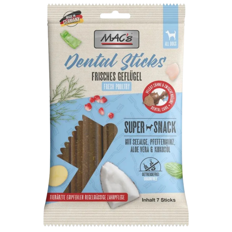 MAC's Dog Dental Sticks Frisches Geflügel 190 g