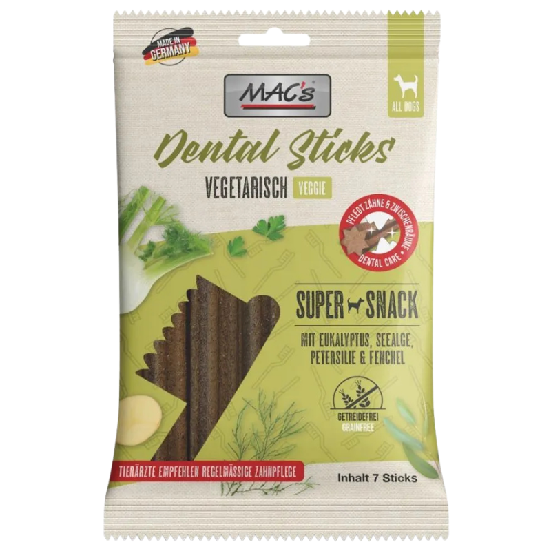 MAC's Dog Dental Sticks Vegetarisch 190 g