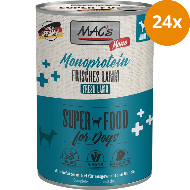 MAC's Dog Monoprotein Frisches Lamm 400 g