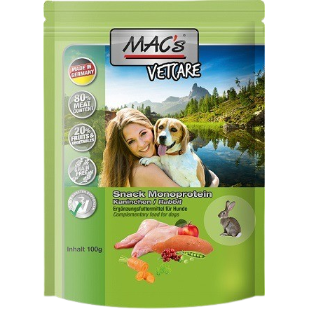 MAC's Dog Monoprotein Snack Kaninchen 100 g