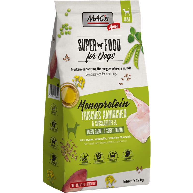 Kombipaket MAC's Dog Monoprotein Kaninchen