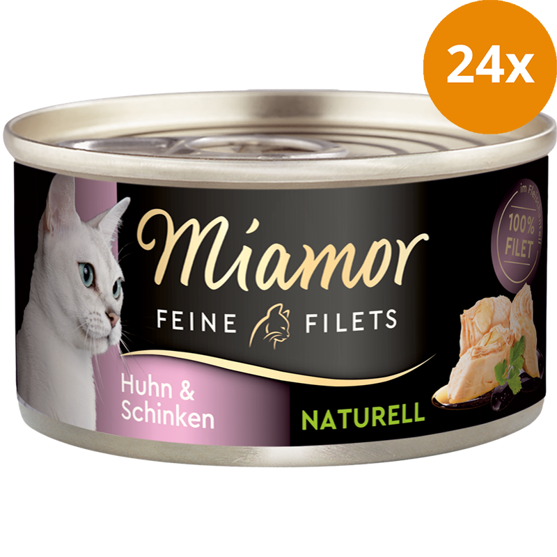 Miamor Feine Filets Naturelle Huhn & Schinken 80 g